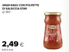 Star - Gran Ragù Con Polpette Di Salsiccia