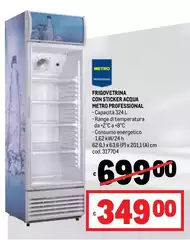 Frigovetrina Con Sticker Acqua