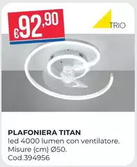 Plafoniera Titan