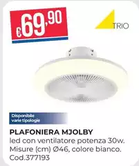 Trio - Plafoniera Mjolby
