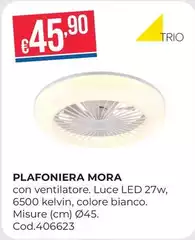 Plafoniera Mora