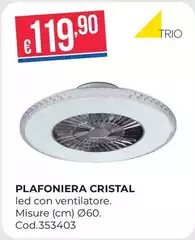 Plafoniera Cristal