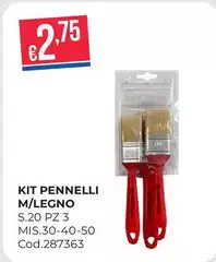 Kit Pennelli M/Legno
