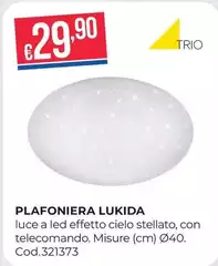 Plafoniera Lukida