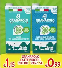 Granarolo - Latte Intero/Parz. Sc.