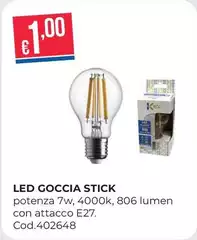 Led Goccia Stick 