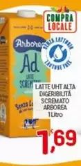 Arborea - Latte UHT Alta Digeribilità Scremato