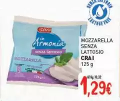 Crai - Mozzarella Senza Lattosio