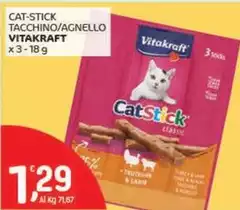 Vitakraft - Cat-Stick Tacchino/ Agnello