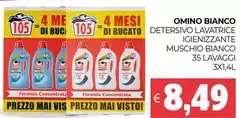 Omino Bianco - Detersivo Lavatrice Igienizzante Muschio Bianco
