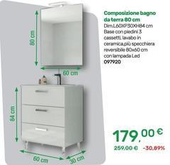 Composizione Bagno Da Terra 80 Cm