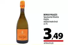 Borgo Palazzi - Spumante Ribolla Gialla Millesimato Brut