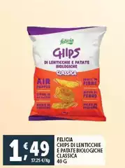 Felicia bio - Chips Di Lenticchie E Patate Biologiche Classica