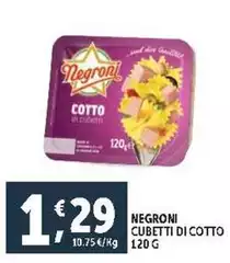 Negroni - Cubetti Di Cotto