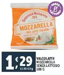 Caseificio Valcolatte - Mozzarella Senza Lattosio