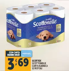 Scottex - Scottonelle Carta Igienica 12 Rotoli