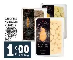 Garofalo - Gnocchi Di Patate Classici/Integrali/Chicche Di Patate