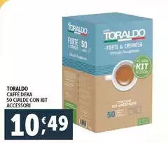 Toraldo - Caffe Deka 50 Cialde Con Kit Accessori