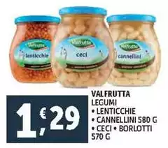 Valfrutta - Legumi Lenticchie Cannellini Ceci/ Borlotti