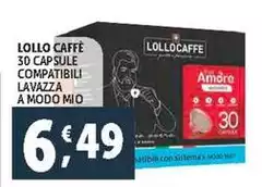 Lollo caffè - 30 Capsule Compatibili Lavazza A Modo Mio