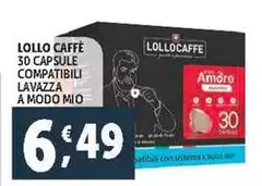 Lollo caffè - 30 Capsule Compatibili Lavazza A Modo Mio