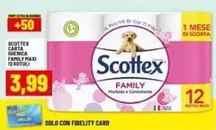 Scottex - Carta Igienica Family Maxi 12 Rotoli