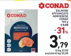 Conad - Salmone Affumicato Norvegese