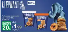 Elephant - Pretzies Con Sale Marino O Al Sesamo