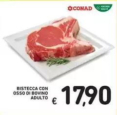 Conad - Bistecca Con Osso Di Bovino Adulto