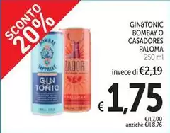Bombay - Gin&tonic  O Casadores