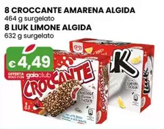 Algida - 8 Croccante Amarena/8 Liuk Limone