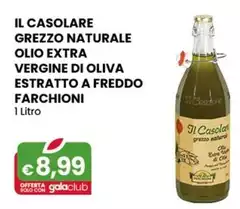 Farchioni - Il Casolare Grezzo Naturale Olio Extra Vergine Di Oliva Estratto A Freddo