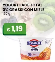 Fage - Yogurt Total 0% Grassi Con Miele