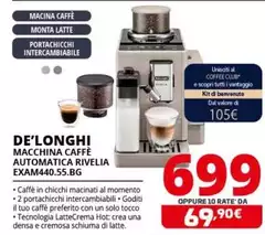De Longhi - Macchina Caffè Automatica Rivelia EXAM440.55.BG