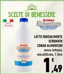 Conad - Latte Parzialmente Scremato Alimentum