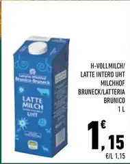 Latteria Brunico - Latte Intero Uht Milchhof Bruneck