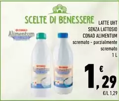 Benessere - Latte Uht Senza Lattosio Alimentum