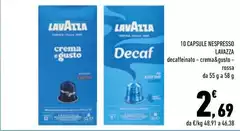 Lavazza - 10 Capsule Nespresso