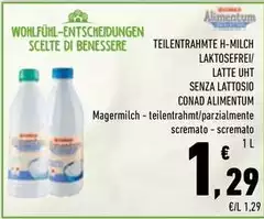 Conad - Latte UHT Senza Lattosio Alimentum