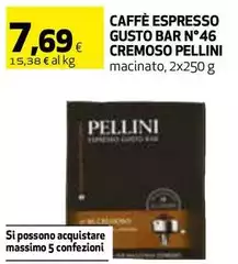 Pellini - Caffè Espresso Gusto Bar N°46 Cremoso