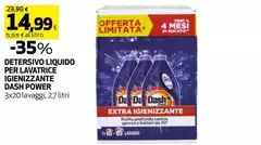 Dash - Power Detersivo Liquido Per Lavatrice Igienizzante 