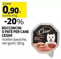 Cesar - Bocconcini O Paté Per Cane