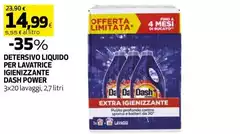 Dash - Power Detersivo Liquido Per Lavatrice Igienizzante 