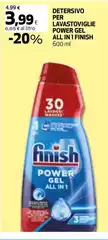 Finish - Detersivo Per Lavastoviglie Power Gel All In 1