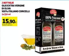 Pietro Coricelli - 2 Bottiglie Olio Extra Vergine Di Oliva 100% Italiano