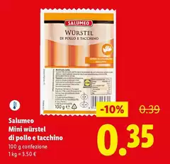 Salumeo - Mini Würstel Di Pollo E Tacchino