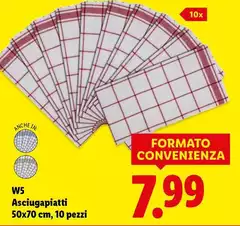 W5 - Asciugapiatti 50X70 Cm, 10 Pezzi