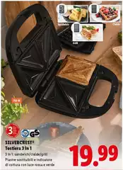 Silvercrest - Tostiera 3 In 1