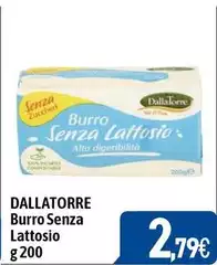 Burro Senza Lattosio