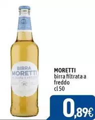 Moretti - Birra Filtrata A Freddo